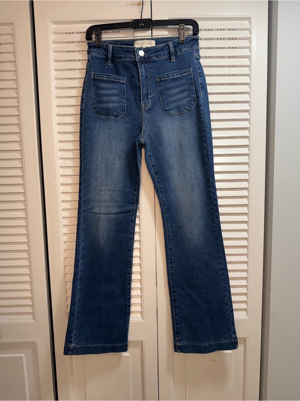 Risen Los Angeles Blue High-Rise Wide Leg Jeans